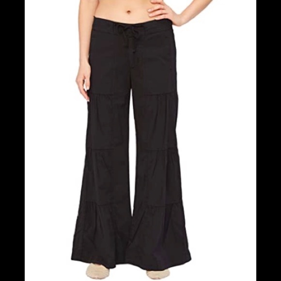 Xcvi Wearables Black Terraced Wideleg 